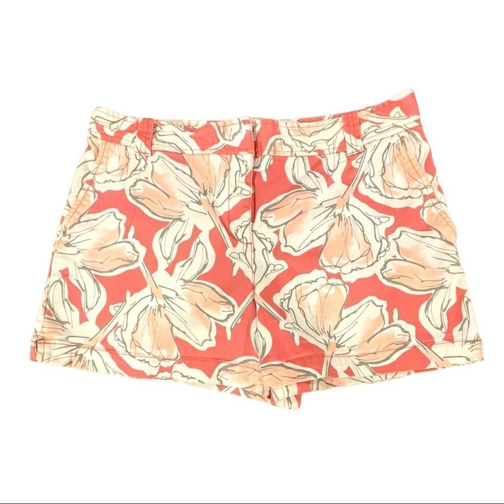 NY&C Sz 8 Coral & Peach Floral Print